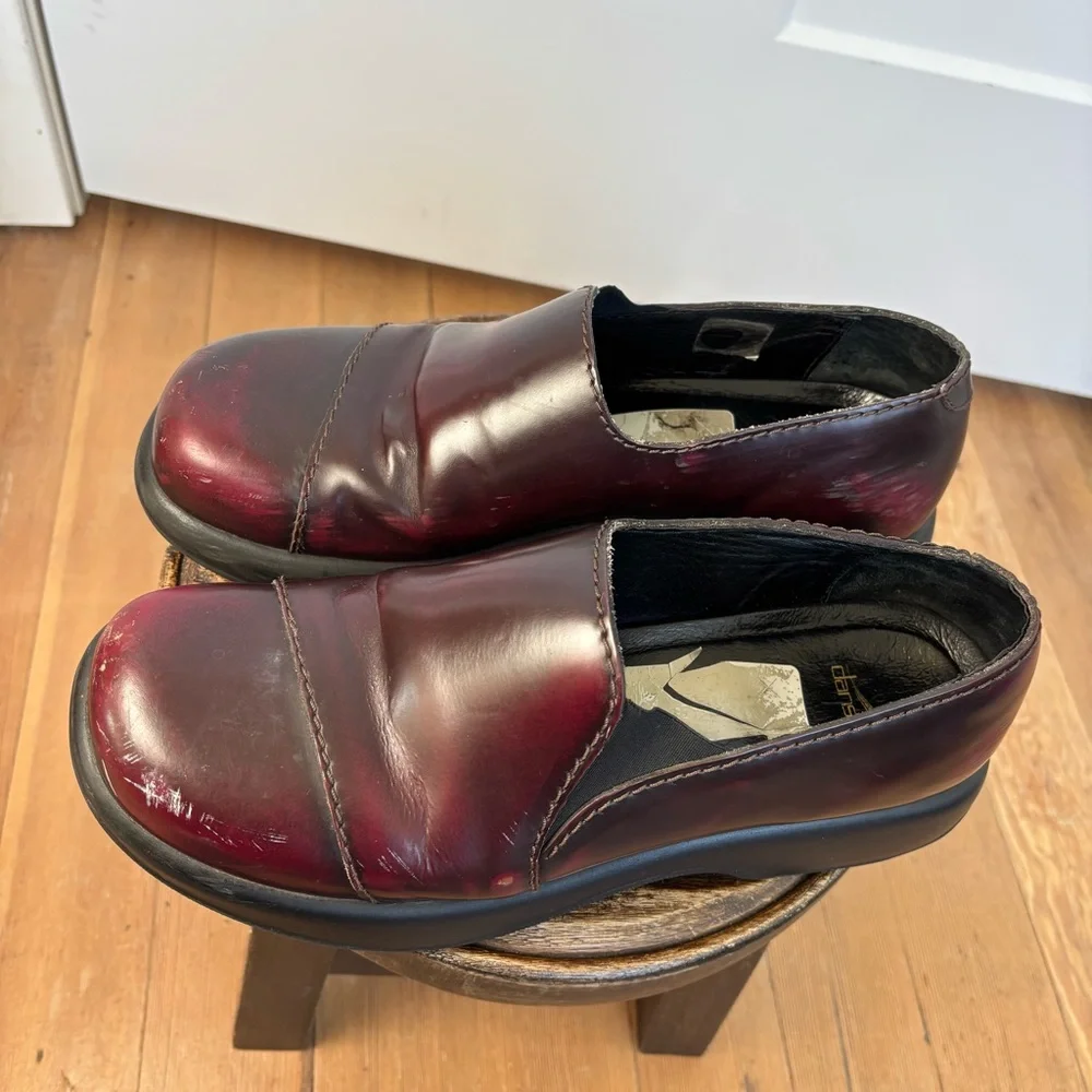 Y2K 90s Chunky vintage grunge Dansko leather platform clogs shoes | Sz 12 / 42